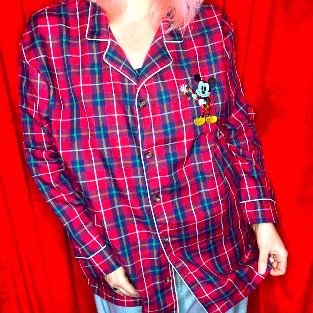 Disney Store Plaid Mickey Top